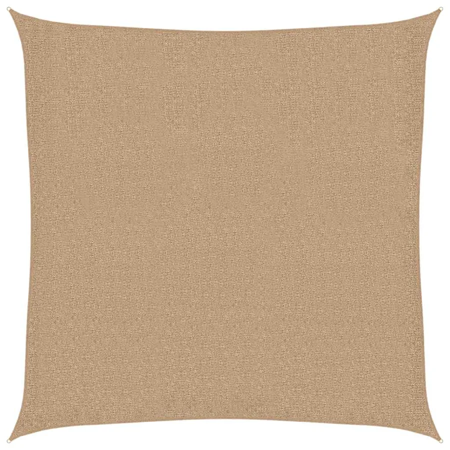 Voile d'ombrage 160 g/m² Taupe 7x7 m PEHD - 2