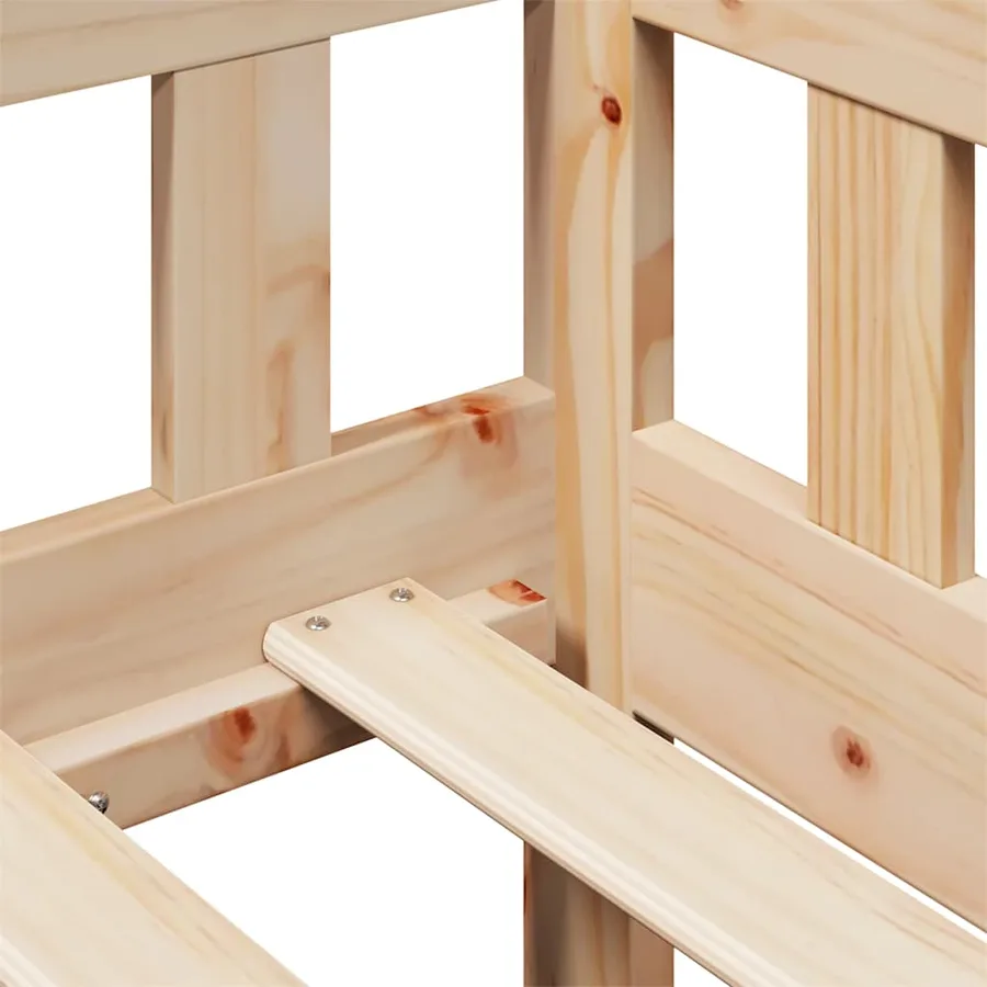 Lit de jour avec tiroirs sans matelas 90x200 cm bois massif - 10