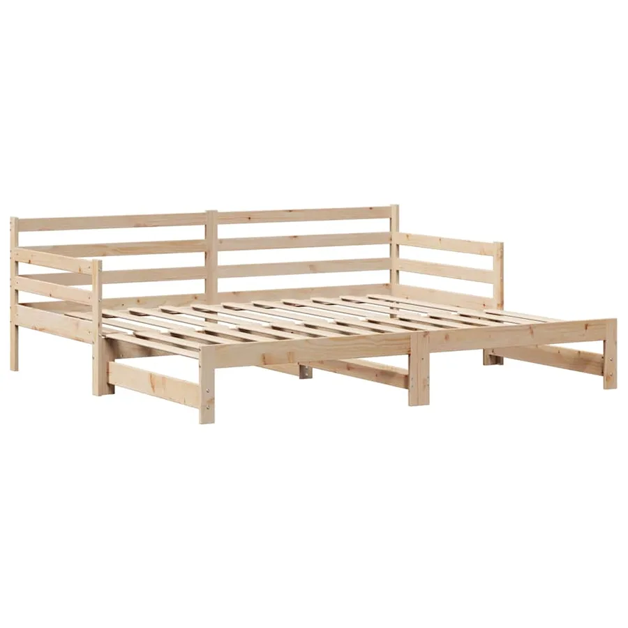 Lit de jour avec gigogne et tiroirs sans matelas 80x200 cm - 6