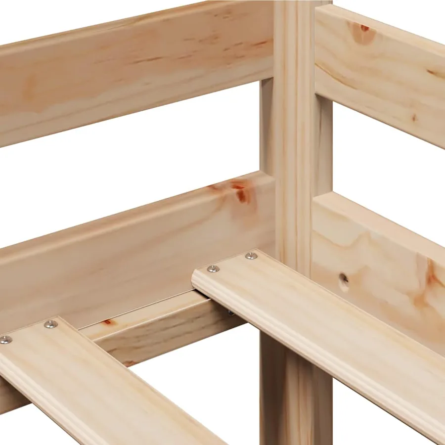 Lit de jour avec tiroirs sans matelas 90x200 cm bois massif - 10