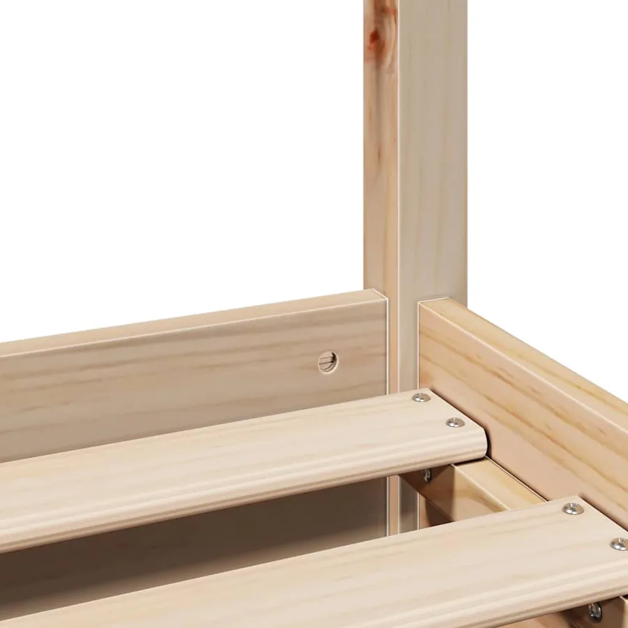 Cadre de lit sans matelas 120x200 cm bois de pin massif - 10