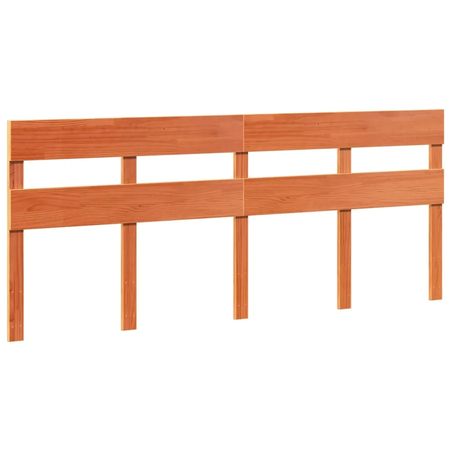 Cadre de lit sans matelas cire marron 180x200cm bois pin massif - 5