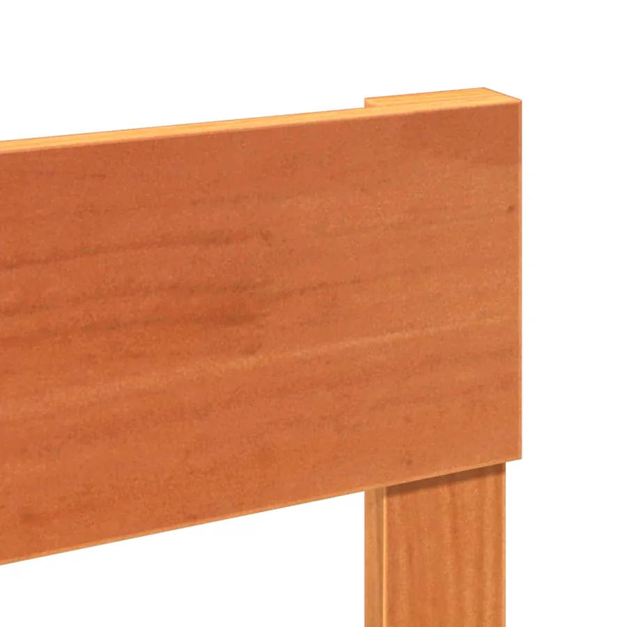 Cadre de lit sans matelas cire marron 120x190cm bois pin massif - 10