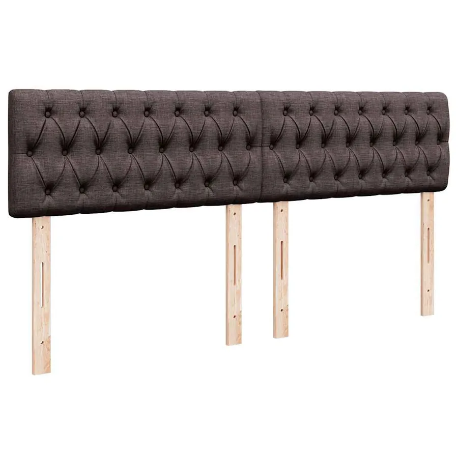 Sommier à lattes de lit avec matelas Marron foncé 200x200 cm - 7
