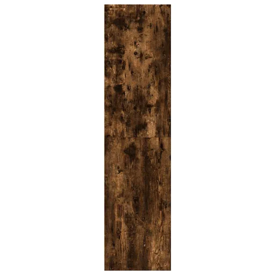 Garde-robe chêne fumé 30x50x200 cm bois d'ingénierie - 5