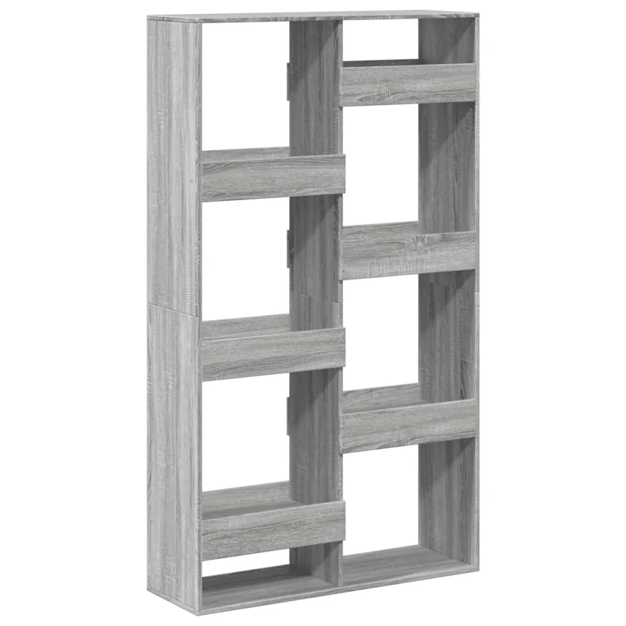 Bibliothèque sonoma gris 100x33x175 cm bois d'ingénierie - 2