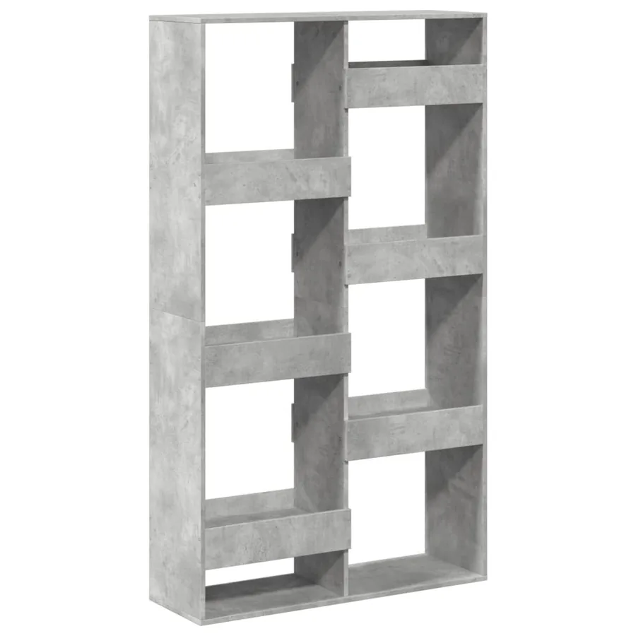 Bibliothèque gris béton 100x33x175 cm bois d'ingénierie - 2