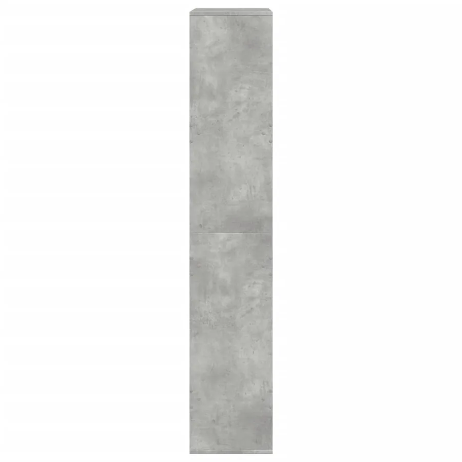 Bibliothèque gris béton 100x33x175 cm bois d'ingénierie - 5