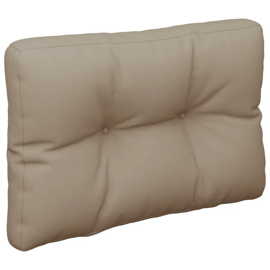 Coussin de palette taupe 50x40x12 cm tissu - 4