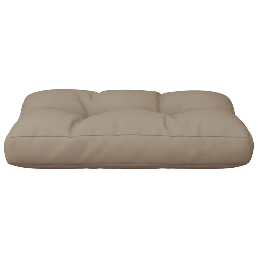Coussin de palette taupe 50x40x12 cm tissu - 5