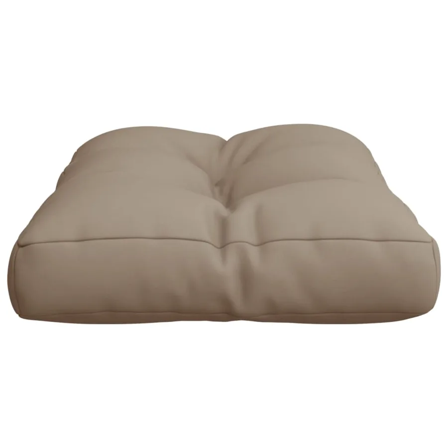 Coussin de palette taupe 50x40x12 cm tissu - 6