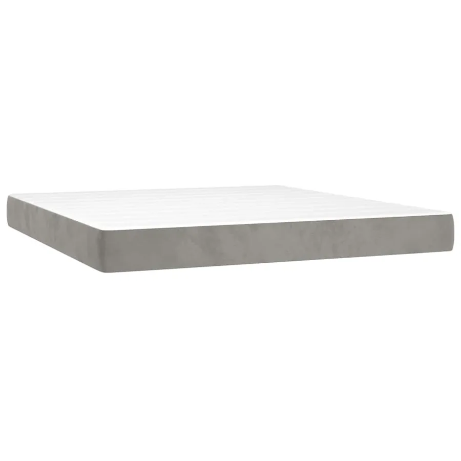 Matelas à ressorts ensachés 160 x 220 cm Gris clair - 2