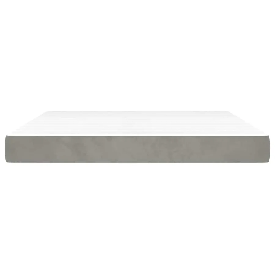 Matelas à ressorts ensachés 160 x 220 cm Gris clair - 3