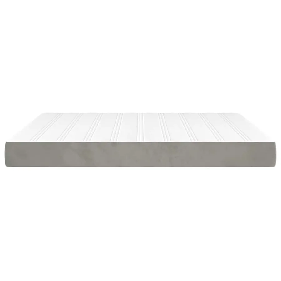 Matelas à ressorts ensachés 160 x 220 cm Gris clair - 4