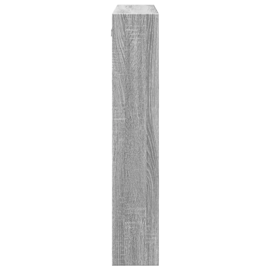 Armoire murale sonoma gris 80x15x80 cm bois d'ingénierie - 5