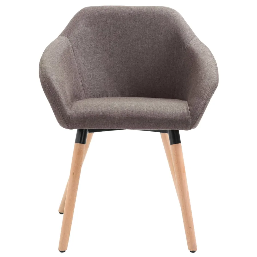 Chaises à manger lot de 6 taupe tissu - 4