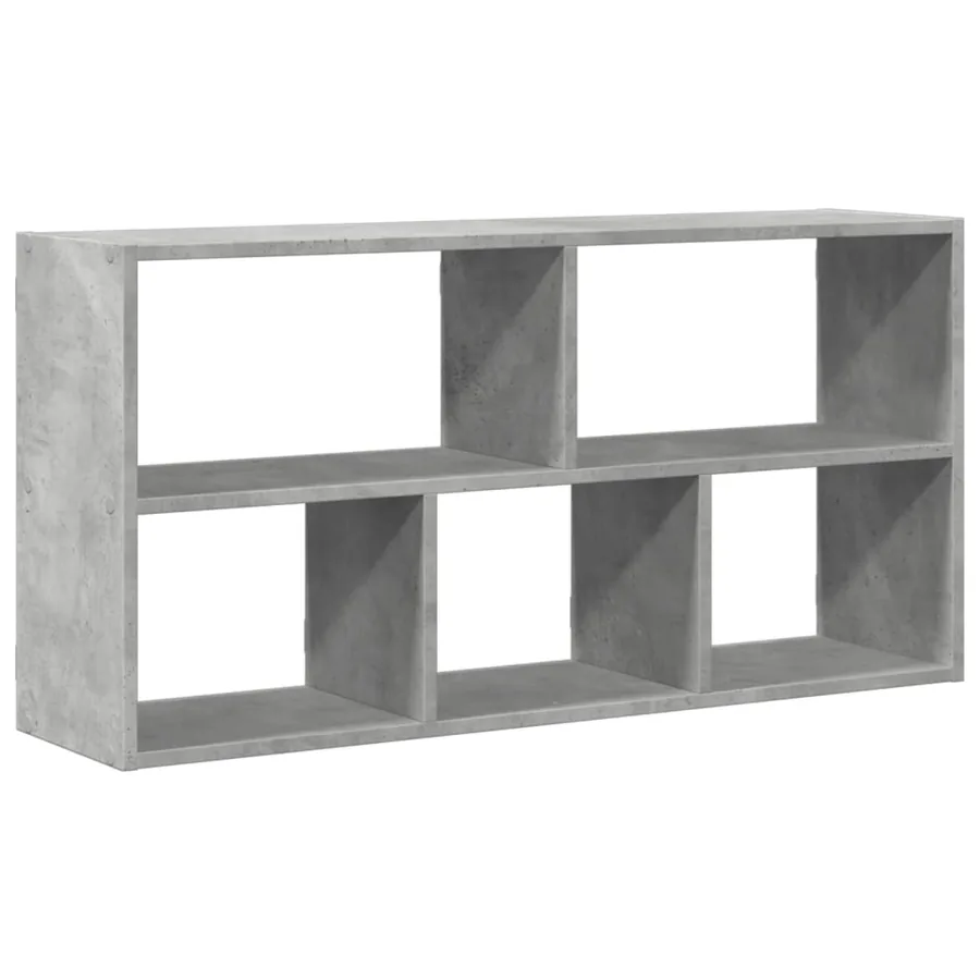 Étagère murale gris béton 100x25x50 cm bois d'ingénierie - 2