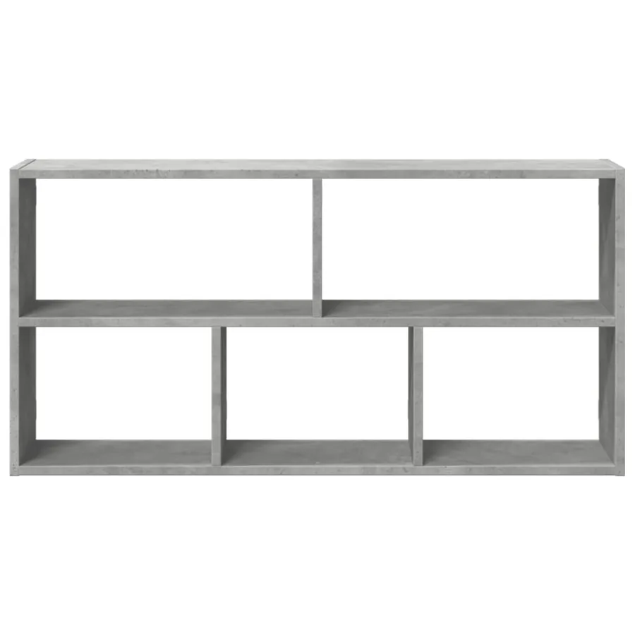 Étagère murale gris béton 100x25x50 cm bois d'ingénierie - 4