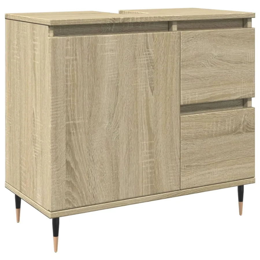 Ensemble de meubles de salle de bain 3 pcs chêne sonoma - 8