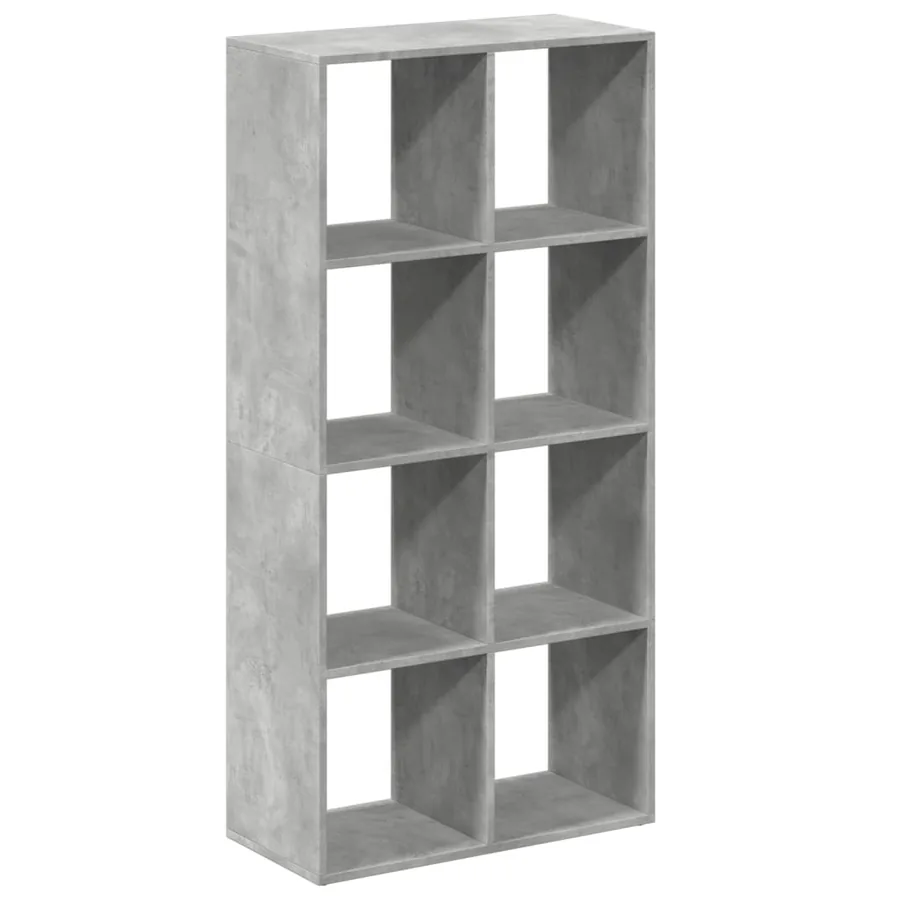 Étagère séparatrice de pièce gris béton 69,5x29x137,5 cm - 2