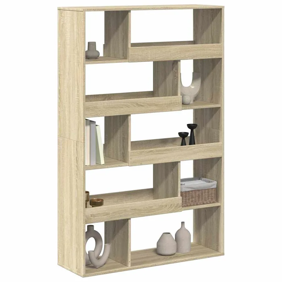 Bibliothèque chêne sonoma 100x33x156,5 cm bois d'ingénierie - 3