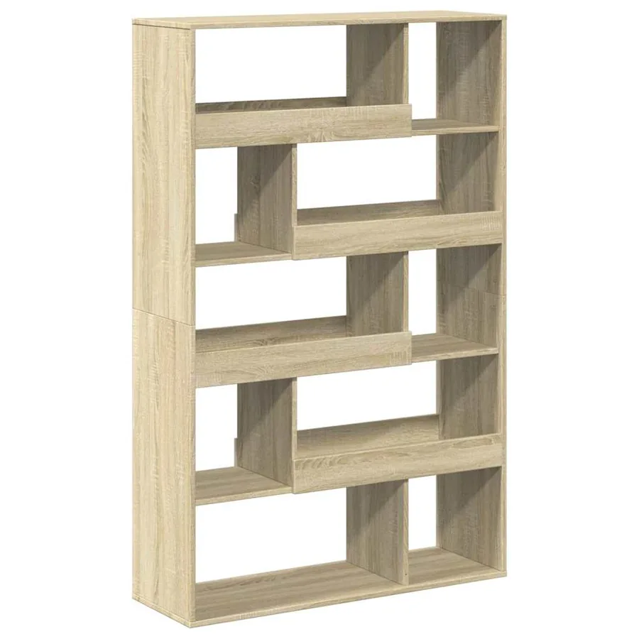 Bibliothèque chêne sonoma 100x33x156,5 cm bois d'ingénierie - 6