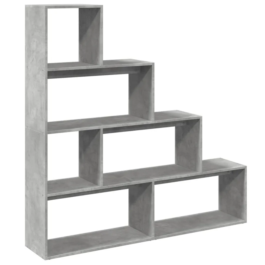 Étagère séparatrice de pièce à 4 niveaux gris béton - 2
