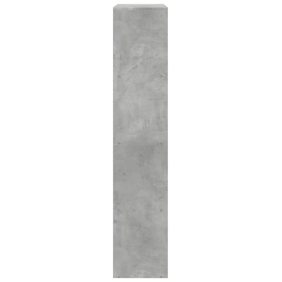 Étagère séparatrice de pièce à 4 niveaux gris béton - 6
