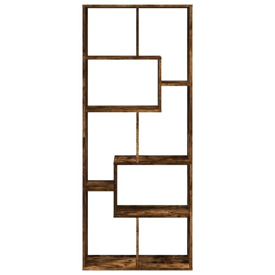 Étagère séparatrice de pièce chêne fumé 67x25x161,5 cm - 5