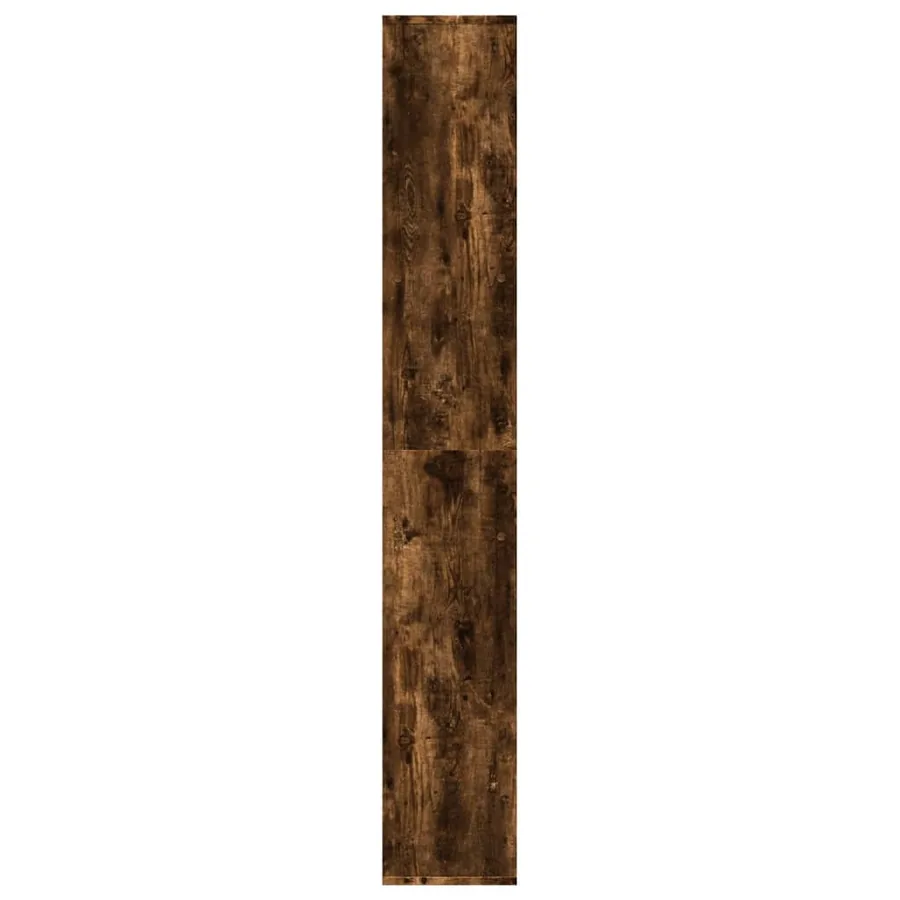 Étagère séparatrice de pièce chêne fumé 67x25x161,5 cm - 6