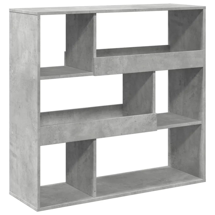 Bibliothèque/Séparateur de pièce gris béton 100x33x94,5 cm - 2