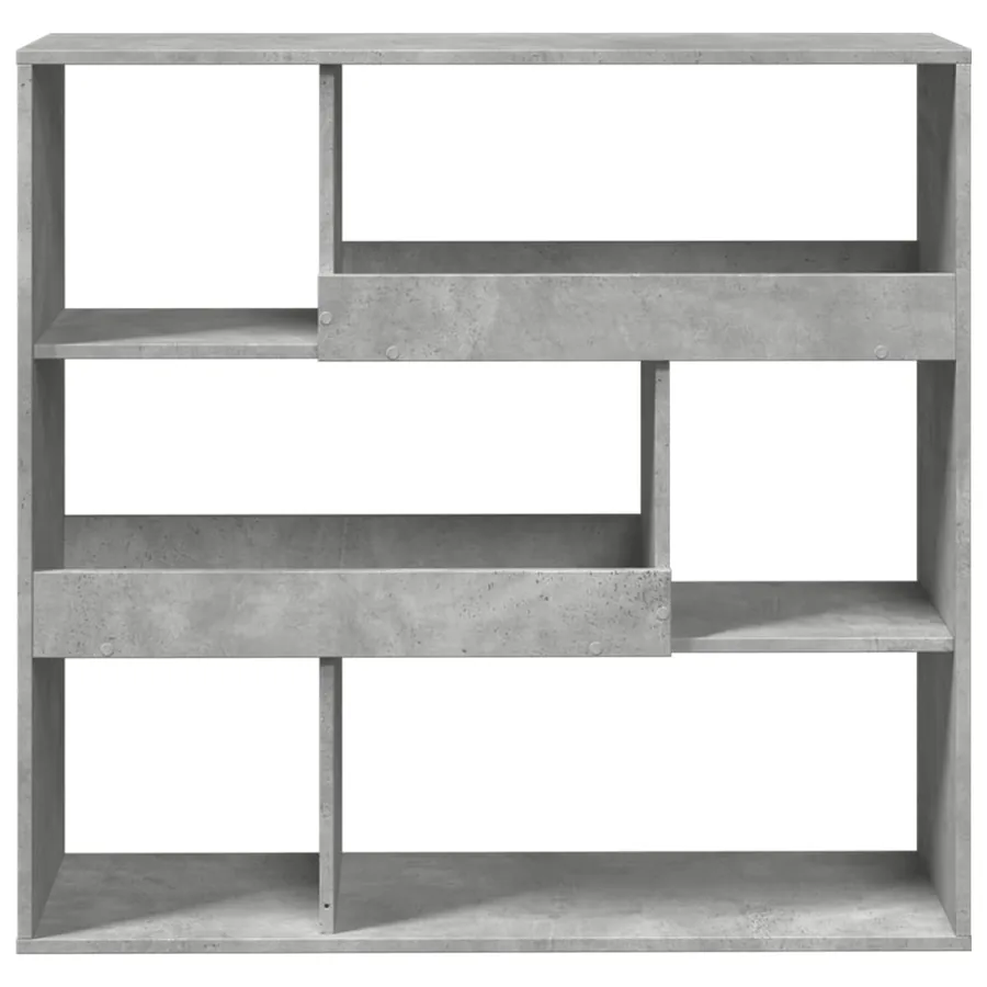 Bibliothèque/Séparateur de pièce gris béton 100x33x94,5 cm - 3