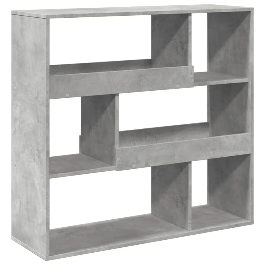 Bibliothèque/Séparateur de pièce gris béton 100x33x94,5 cm - 4