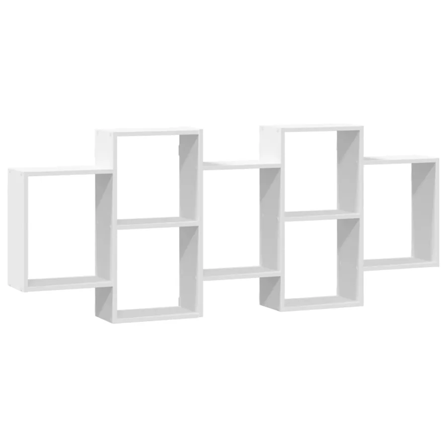 Étagère murale blanc 159x18x65 cm bois d'ingénierie - 2