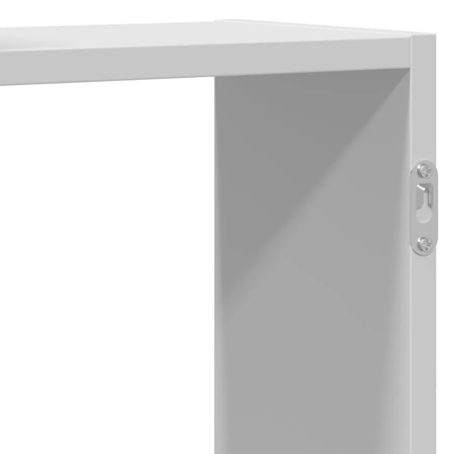 Étagère murale blanc 159x18x65 cm bois d'ingénierie - 8