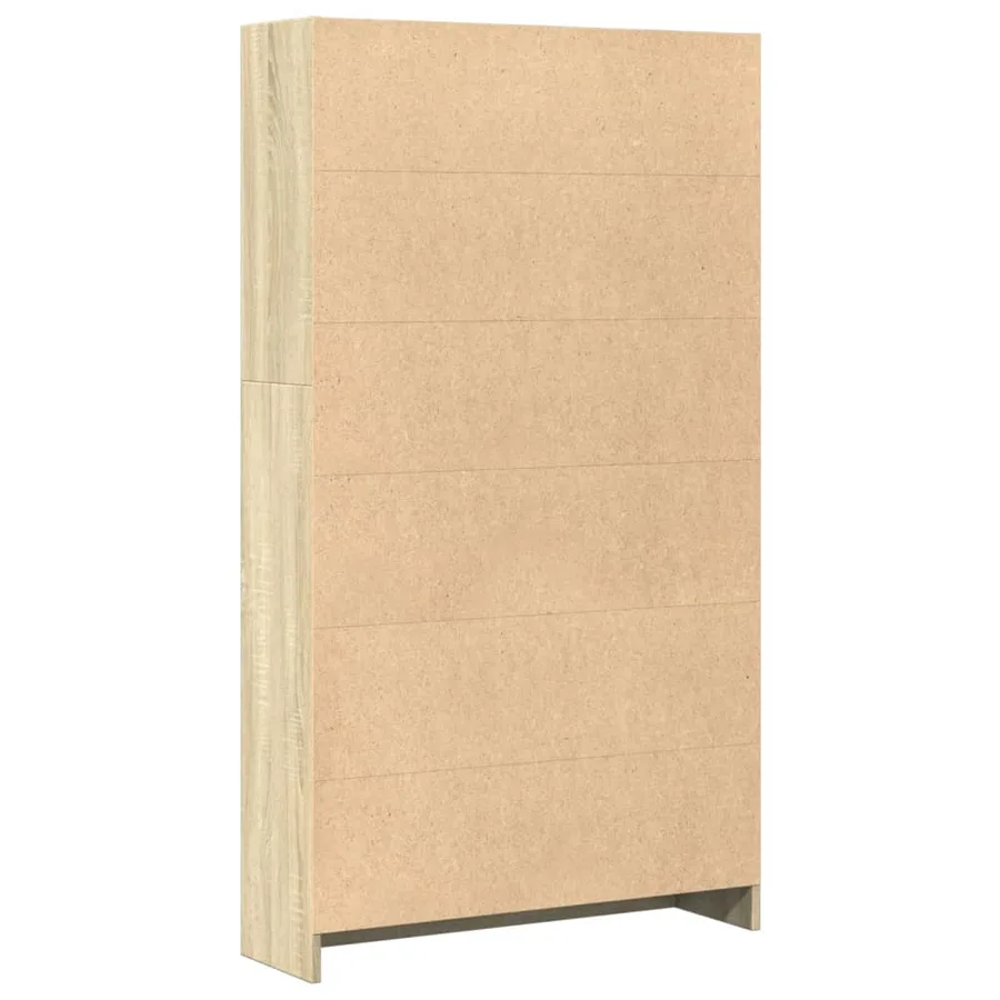Bibliothèque chêne sonoma 80x24x143 cm bois d'ingénierie - 5