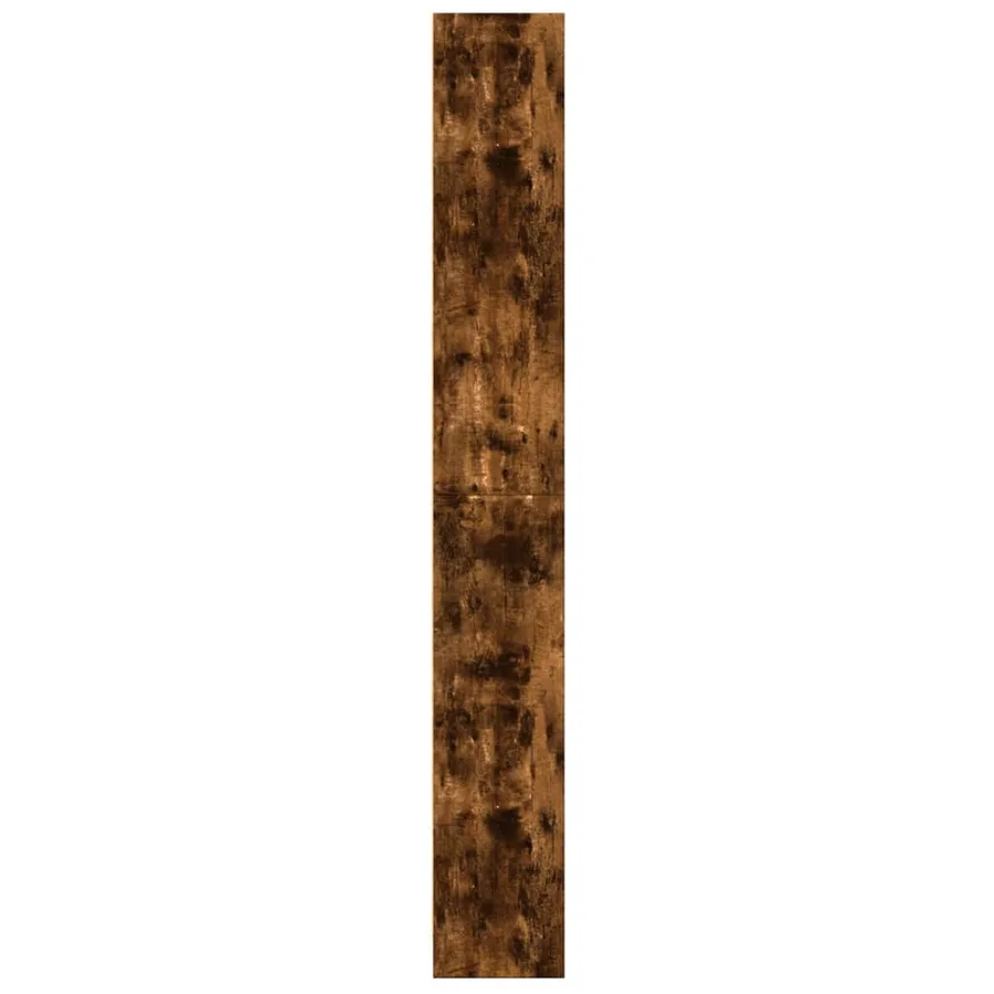 Bibliothèque chêne fumé 60x24x176 cm bois d'ingénierie - 6