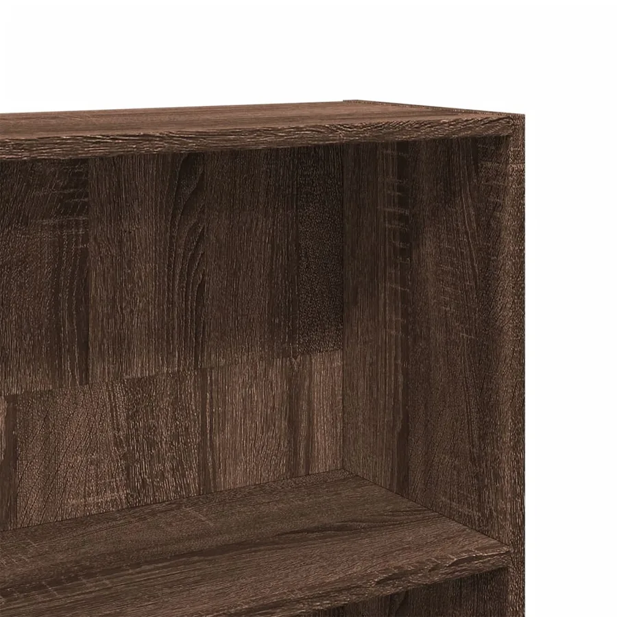 Bibliothèque chêne marron 80x24x143 cm bois d'ingénierie - 7