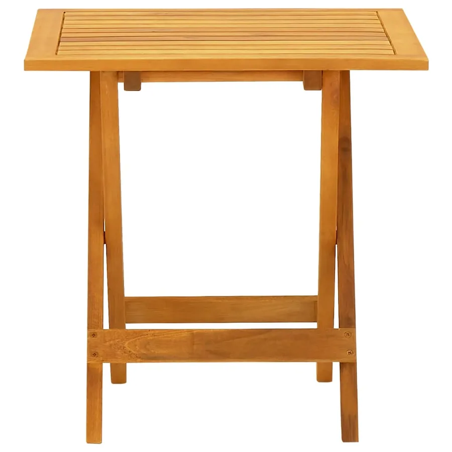 Chaise longue d'extérieur avec table Acacia massif et textilène - 7