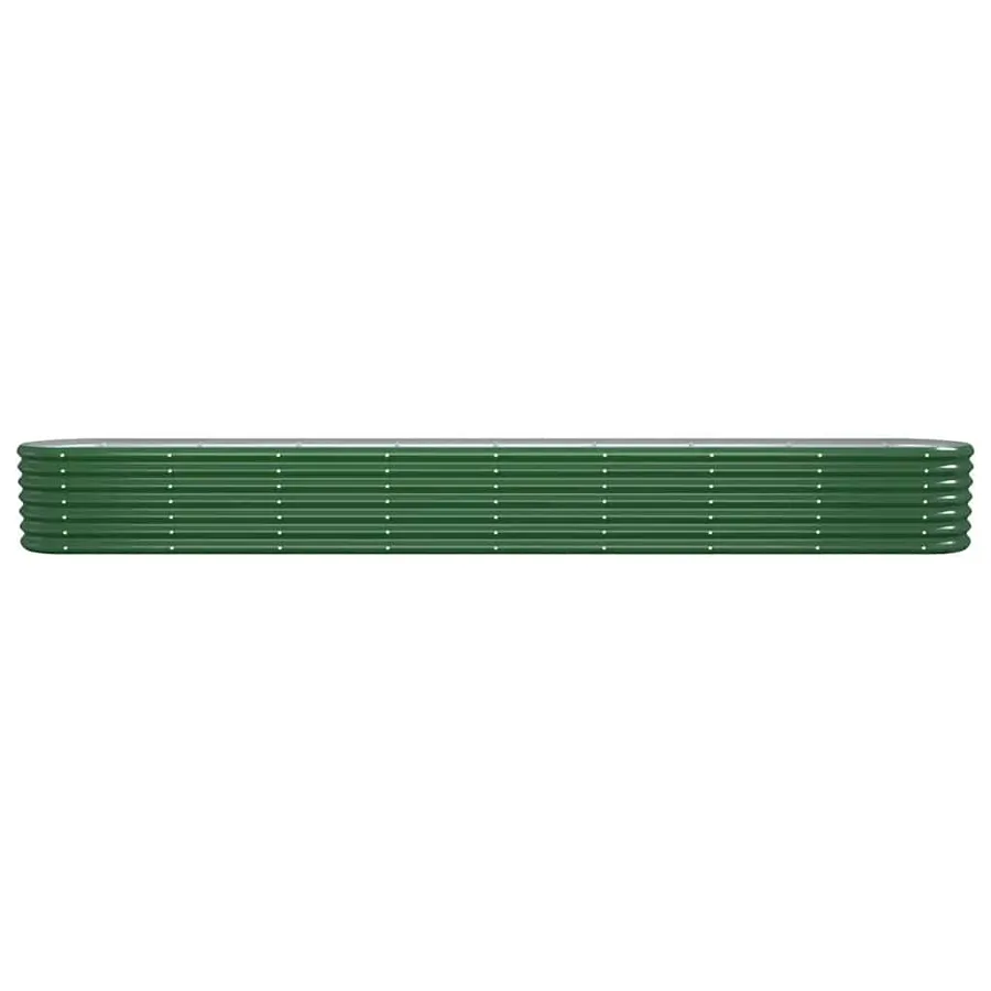 Lit surélevé de jardin Acier galvanisé 332x40x36 cm Vert - 3