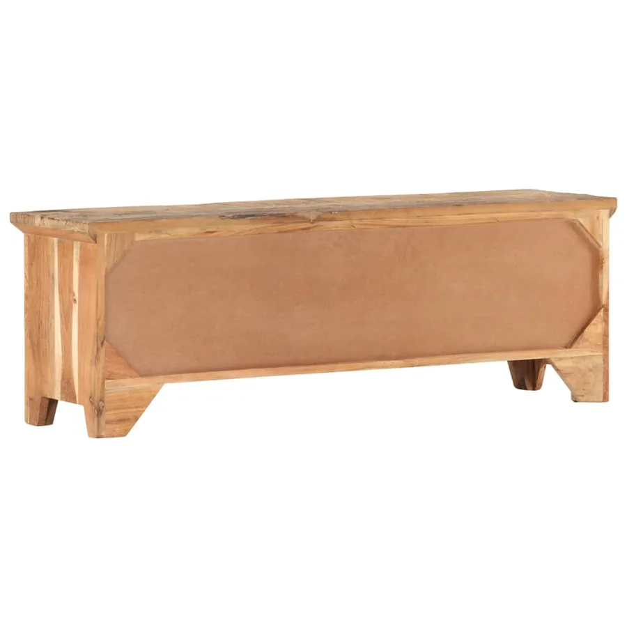 Meuble TV 120x30x40 cm Bois d'acacia et de récupération massif - 4