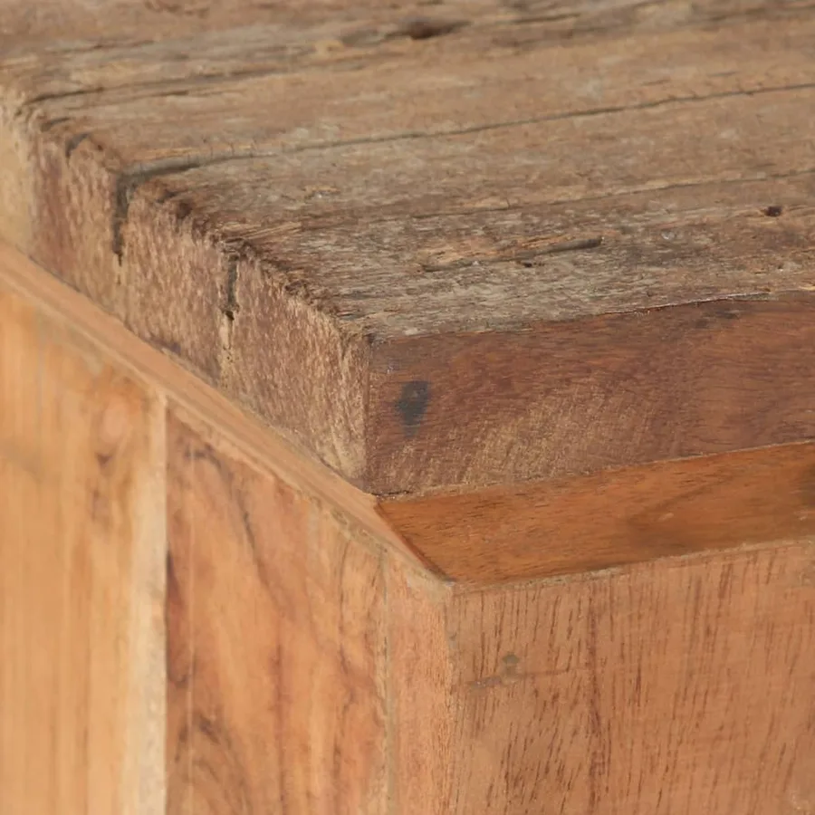 Meuble TV 120x30x40 cm Bois d'acacia et de récupération massif - 6