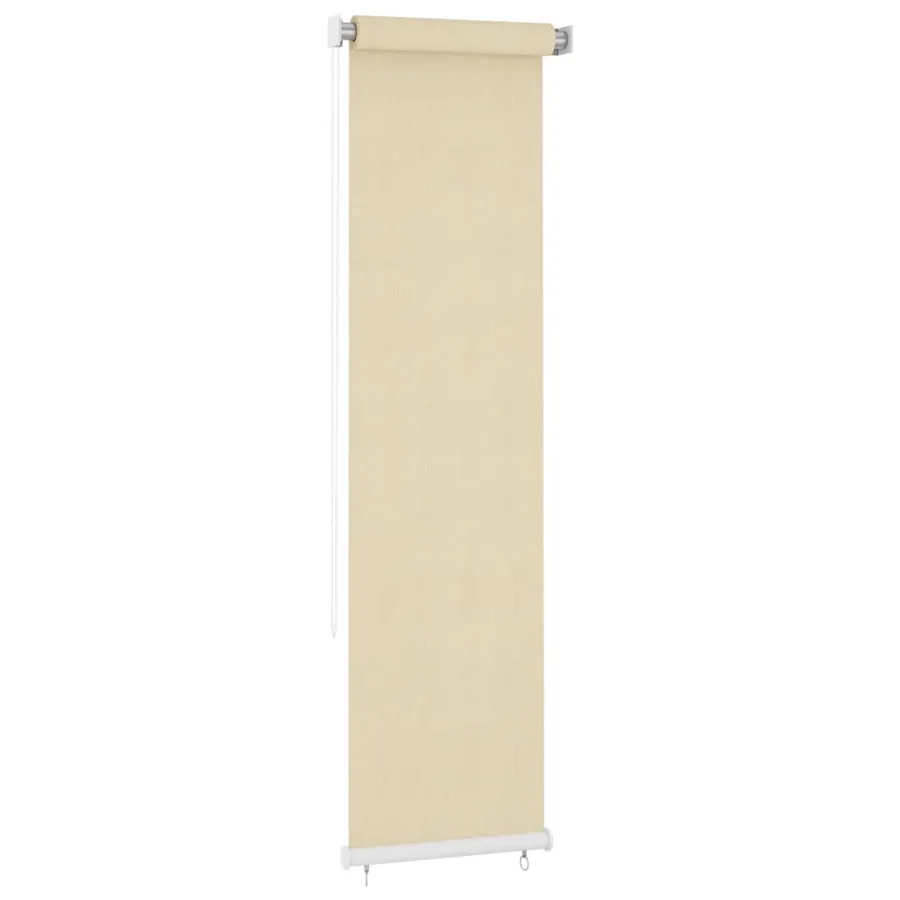 Store roulant d'extérieur couleur crème 65 (l) x 230 (H) cm HDPE