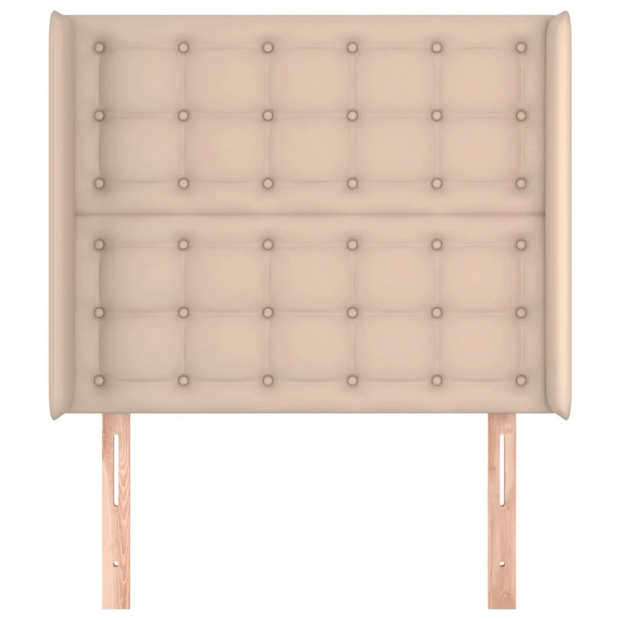 Tête de lit avec oreilles Cappuccino 93x16x118/128cm Similicuir - 3