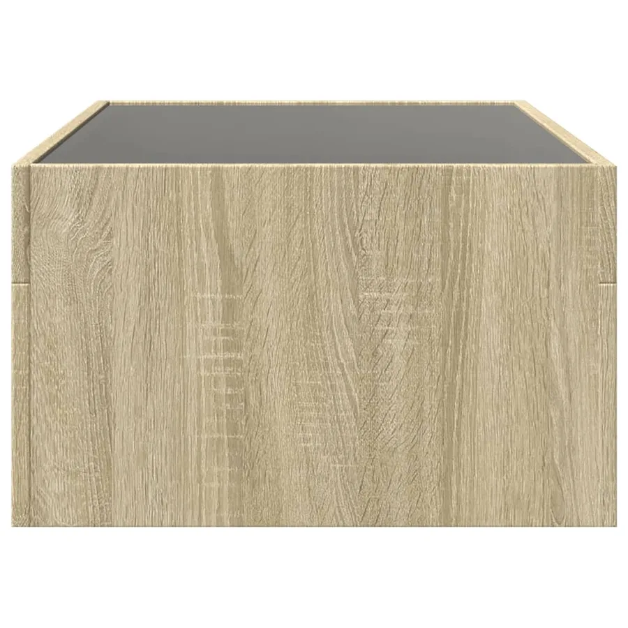 Table basse avec LED infini chêne sonoma 90x50x30 cm - 7