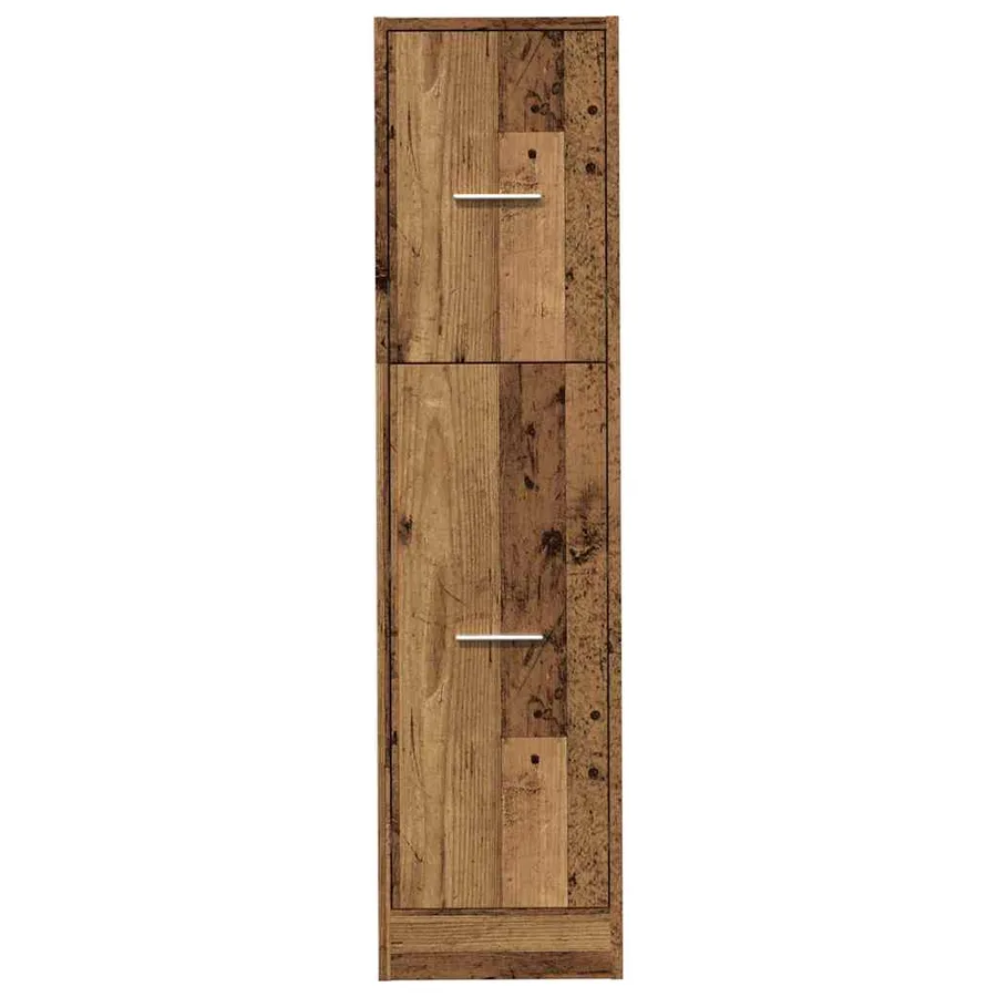 Armoire d'apothicaire vieux bois 30x41x118 cm bois d'ingénierie - 5