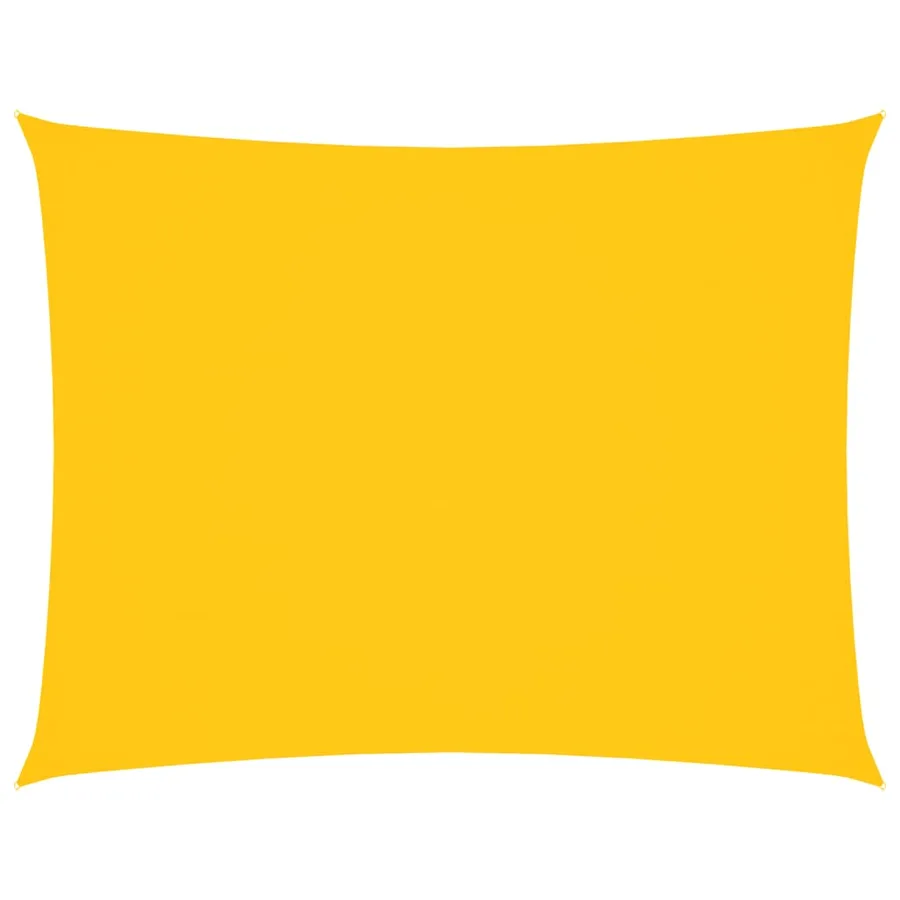 Voile de parasol tissu oxford rectangulaire 4x5 m jaune - 2