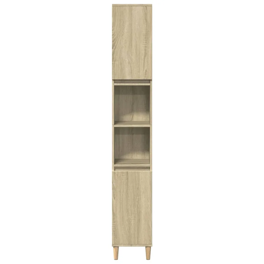 Ensemble de meubles de salle de bain 3 pcs chêne sonoma - 5