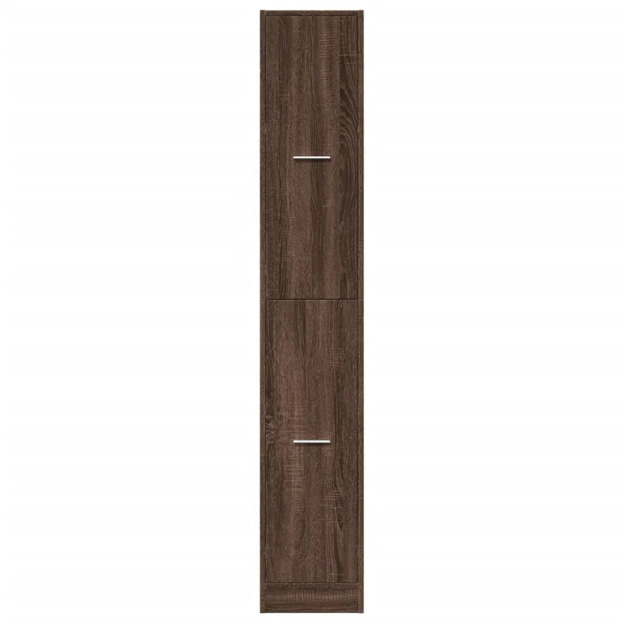 Armoire apothicaire chêne marron 30x41x174,5 cm bois ingénierie - 5
