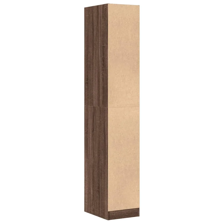 Armoire apothicaire chêne marron 30x41x174,5 cm bois ingénierie - 6